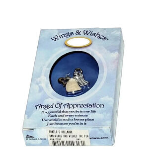 Wings & Wishes Angel of Appreciation Lapel Hat Pin NWT
